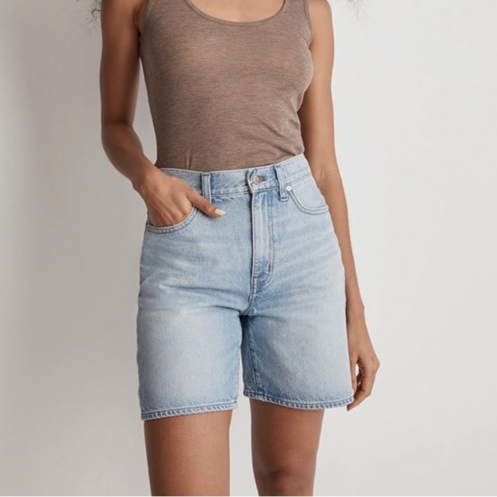 Madewell Baggy Jean Shorts in Bessemund Wash